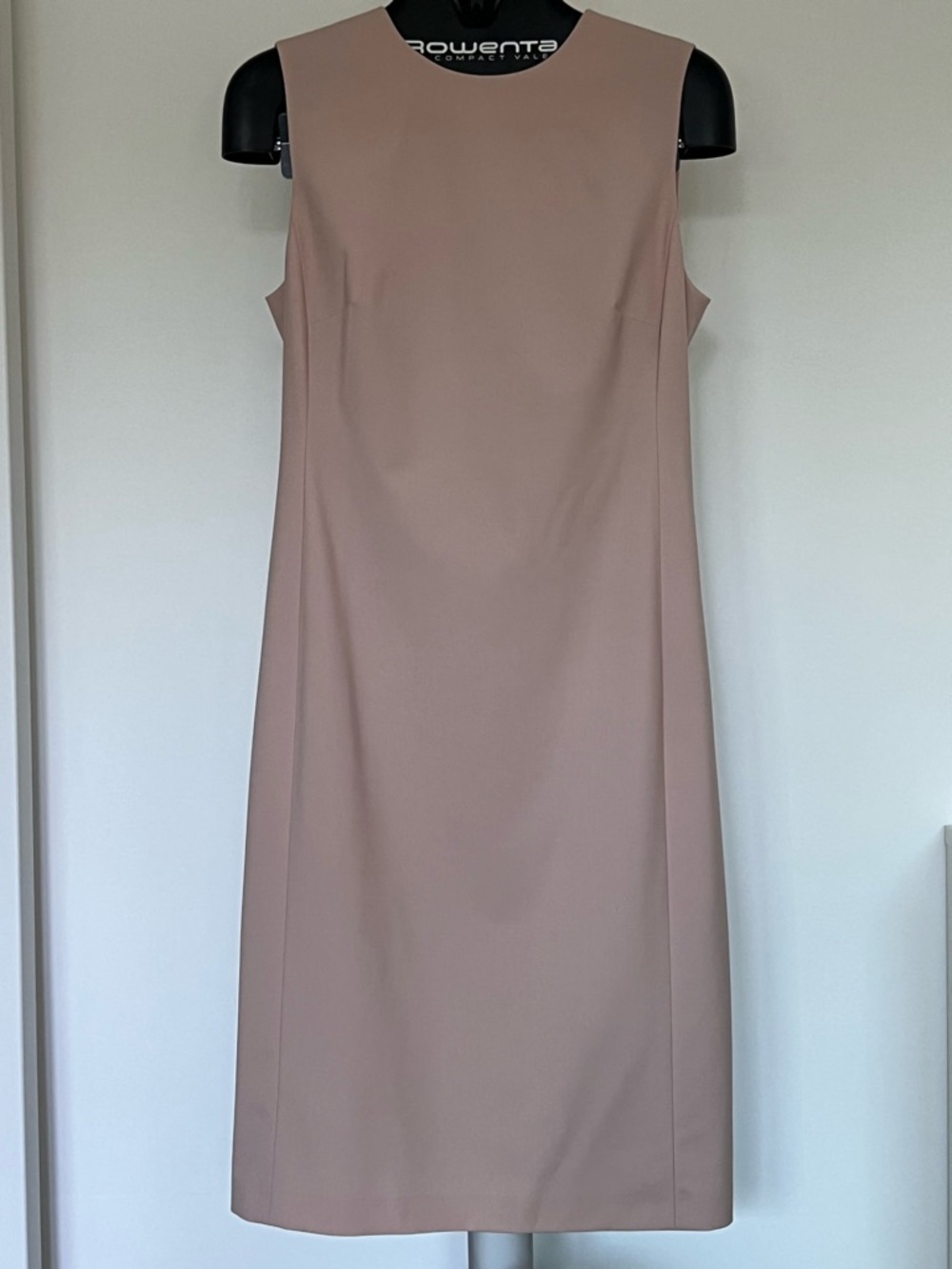 Theory Sleeveless Midi Dress in Blush Pink